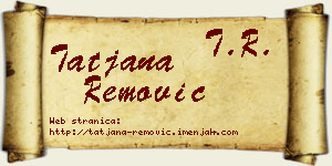 Tatjana Remović vizit kartica